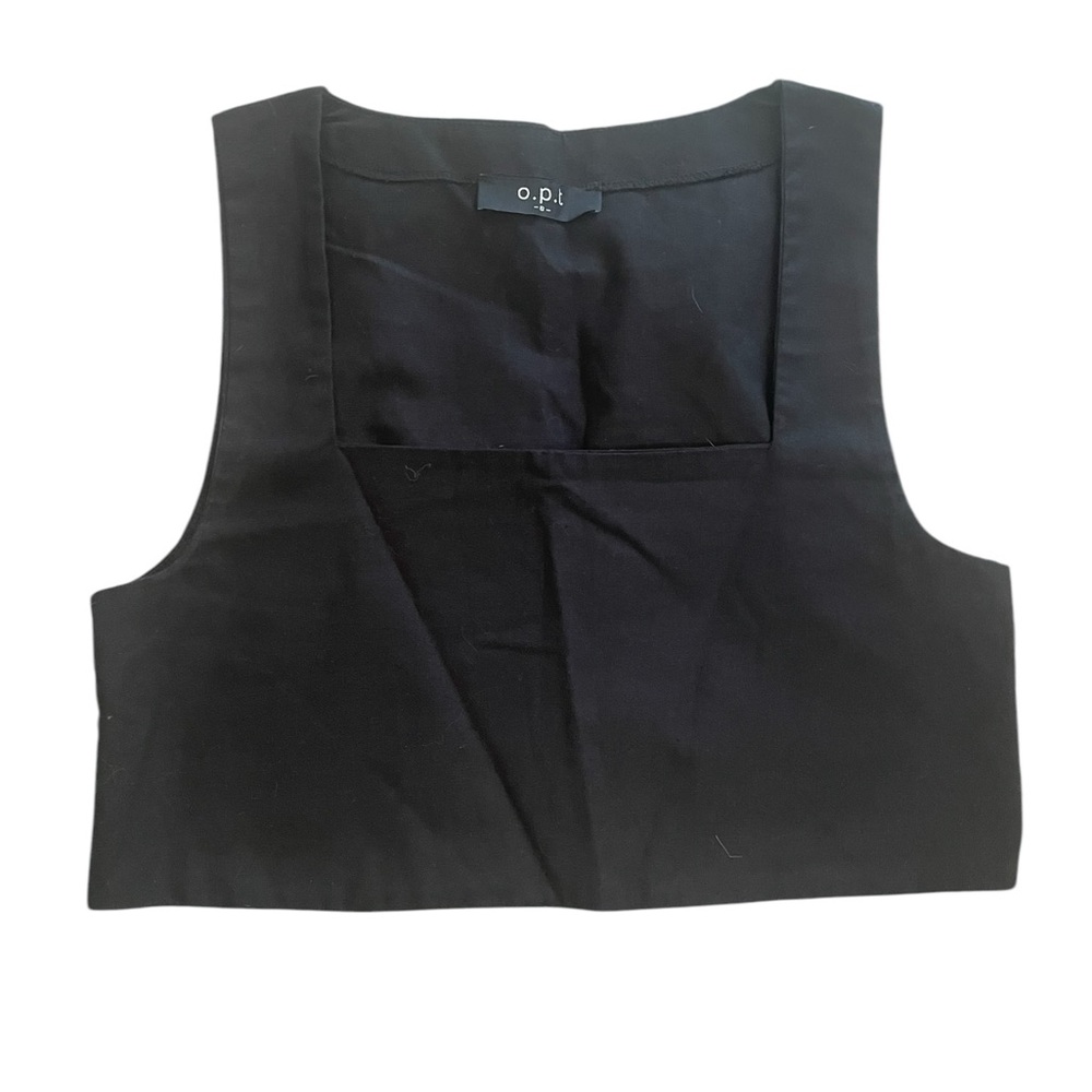 Black Women's Top Square Neck S